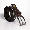 Ανδρική κλασσική ζώνη καφέ3,5cm G-301