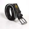Ανδρική κλασσική ζώνη μαύρη3,5cm M-101