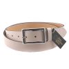 Δερμάτινη γυναικεία ζώνη μπεζ-κρεμ 3 cm WCR3-101