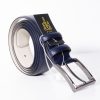 Ανδρική κλασσική ζώνη μπλε 3,5cm AGB-35-80