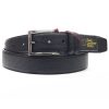 Ανδρική κλασσική ζώνη μαύρη 3,5cm BLC-35-90