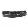 Δερμάτινη ζώνη μαύρη 2cm CRBL-20-90